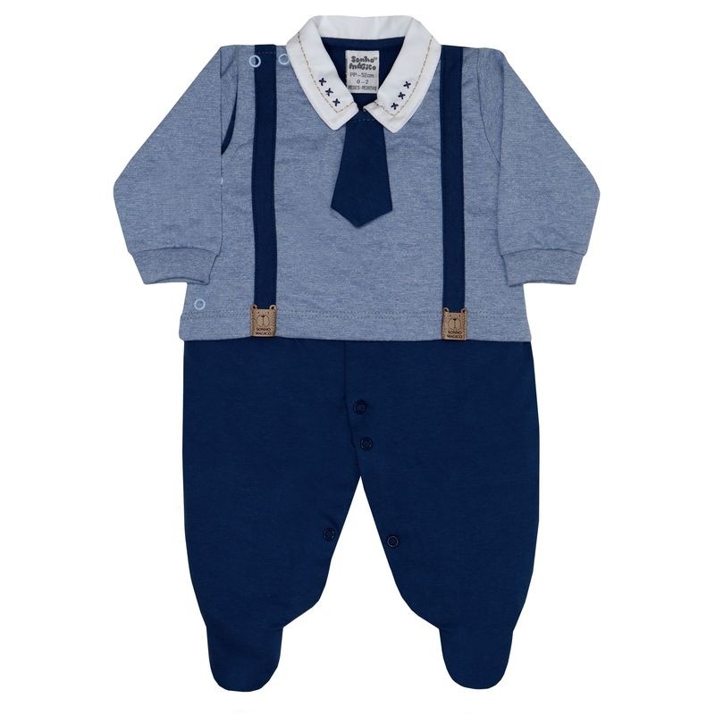 Sonho Mágico Moda Bebê Macacão Longo Malha Social Baby