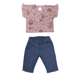CONJUNTO JEANS COTTON PLAY WITH ME 2PCS